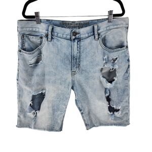 American Eagle Outfitters Men's Core Flex Distressed Denim Short - 38